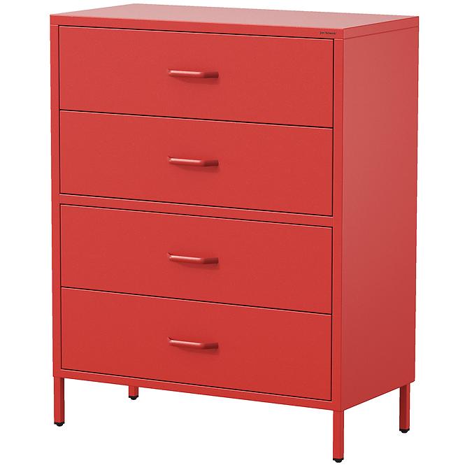 Komód Fém Carla Modern Red