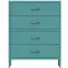 Komód Fém Carla Modern Sea Green,3