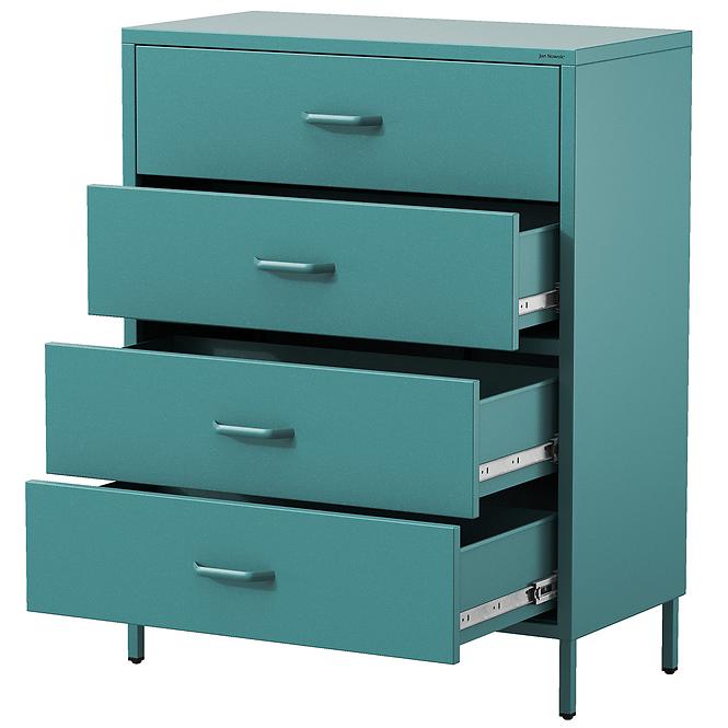 Komód Fém Carla Modern Sea Green