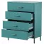 Komód Fém Carla Modern Sea Green,4