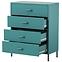 Komód Fém Carla Modern Sea Green,4