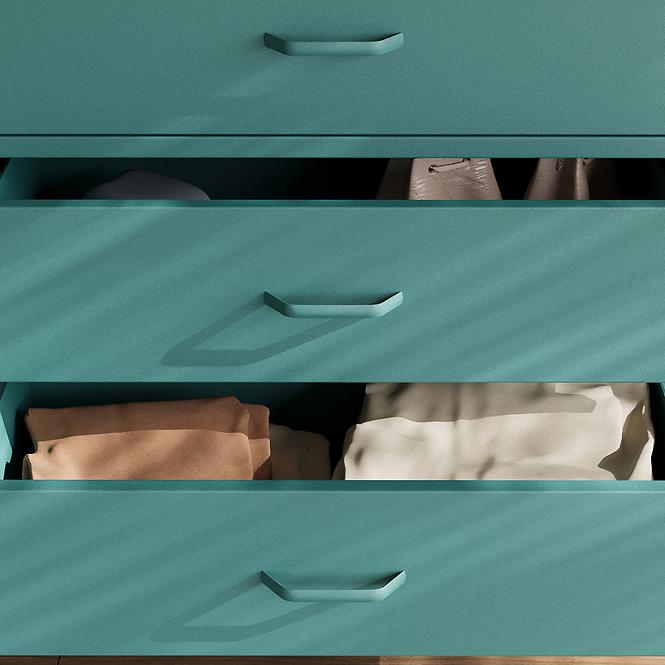 Komód Fém Carla Modern Sea Green