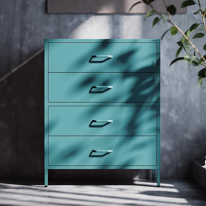 Komód Fém Carla Modern Sea Green