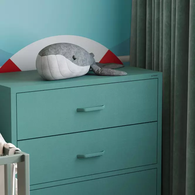 Komód Fém Carla Modern Sea Green