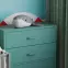 Komód Fém Carla Modern Sea Green,10
