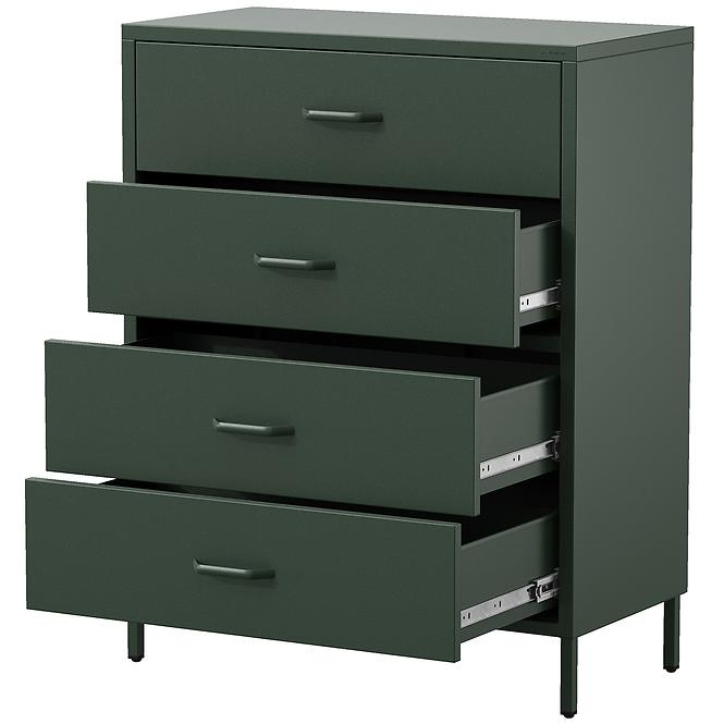 Komód Fém Carla Modern Bottle Green