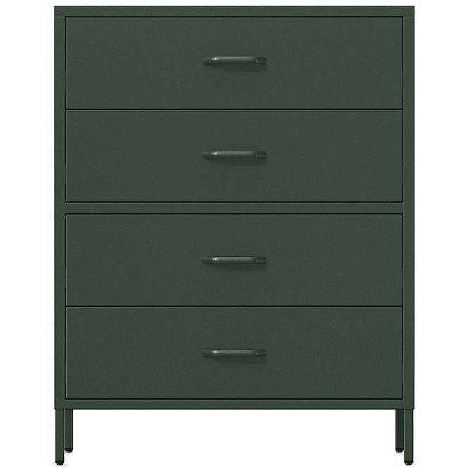 Komód Fém Carla Modern Bottle Green
