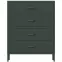 Komód Fém Carla Modern Bottle Green,3