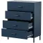 Komód Fém Carla Modern Dark Blue,4