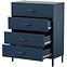 Komód Fém Carla Modern Dark Blue,4