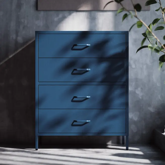 Komód Fém Carla Modern Dark Blue