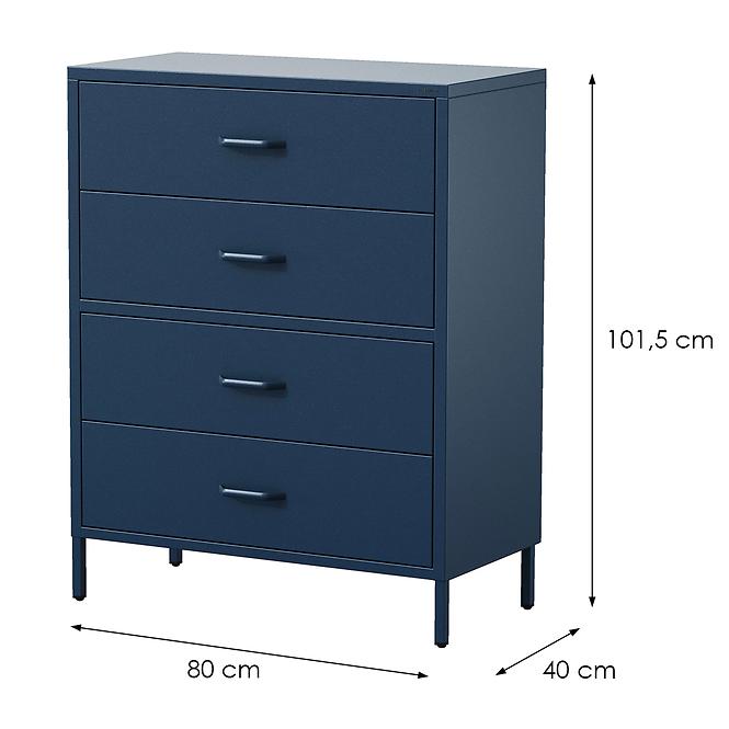 Komód Fém Carla Modern Dark Blue