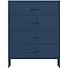 Komód Fém Carla Modern Dark Blue,3