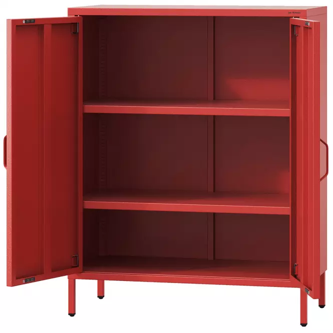 Komód Fém Vito Modern Red,4