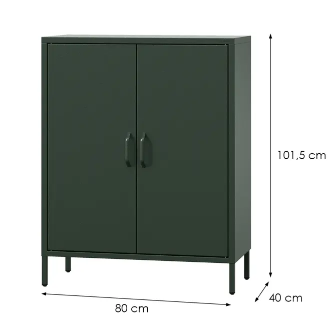 Komód Fém Vito Modern Bottle Green