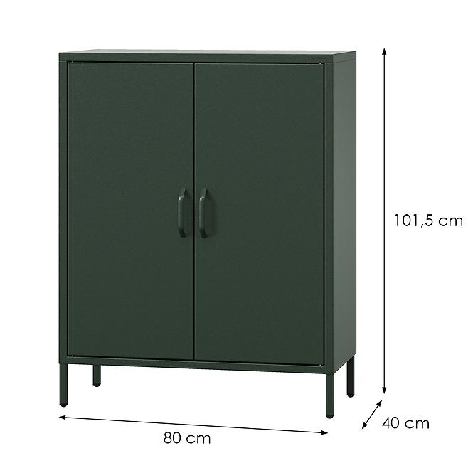 Komód Fém Vito Modern Bottle Green