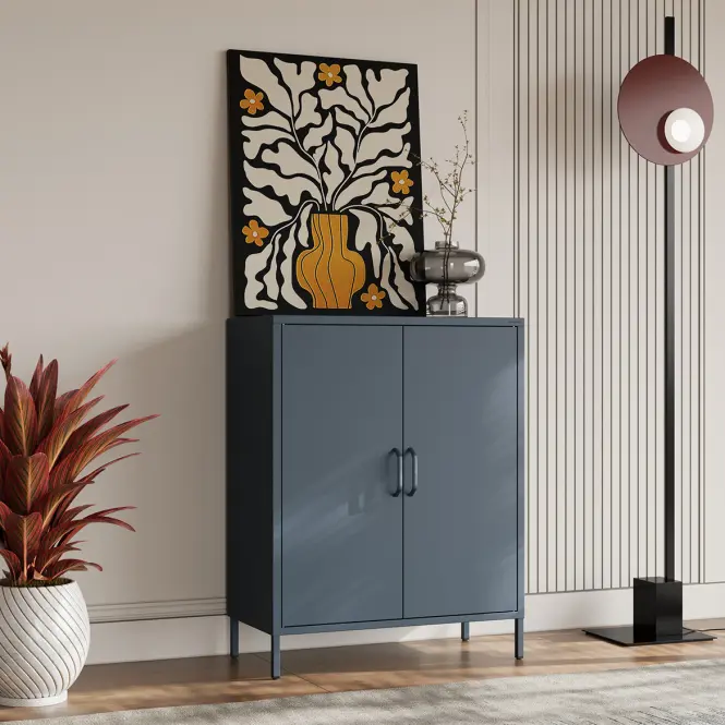 Komód Fém Vito Modern Dark Blue,6