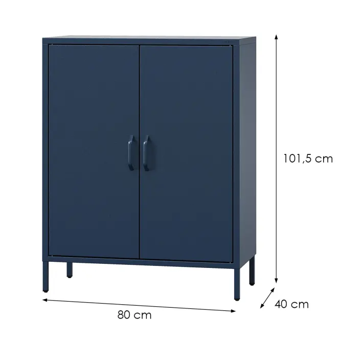 Komód Fém Vito Modern Dark Blue