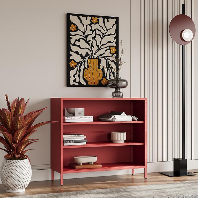 Regál Fém Rövidi Luca Modern Red