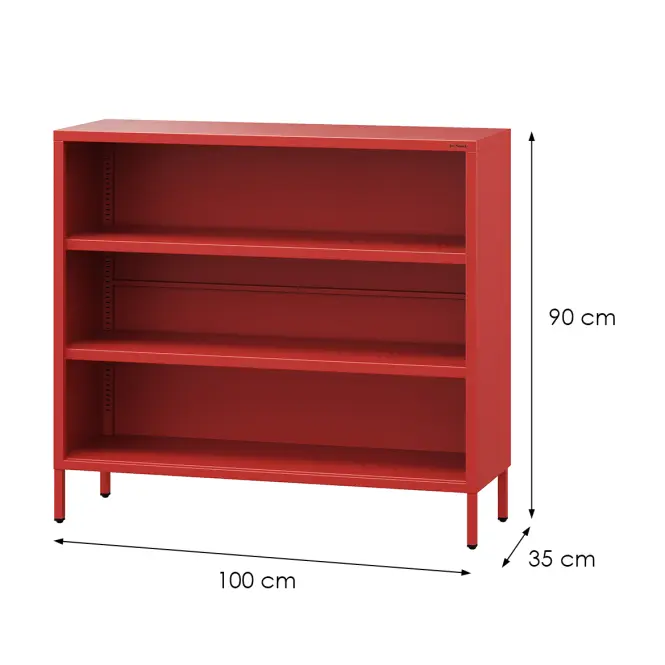 Regál Fém Rövidi Luca Modern Red,2