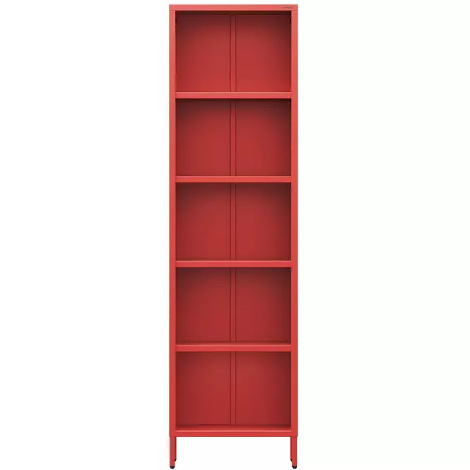 Regál Fém Magas Mario Modern Red