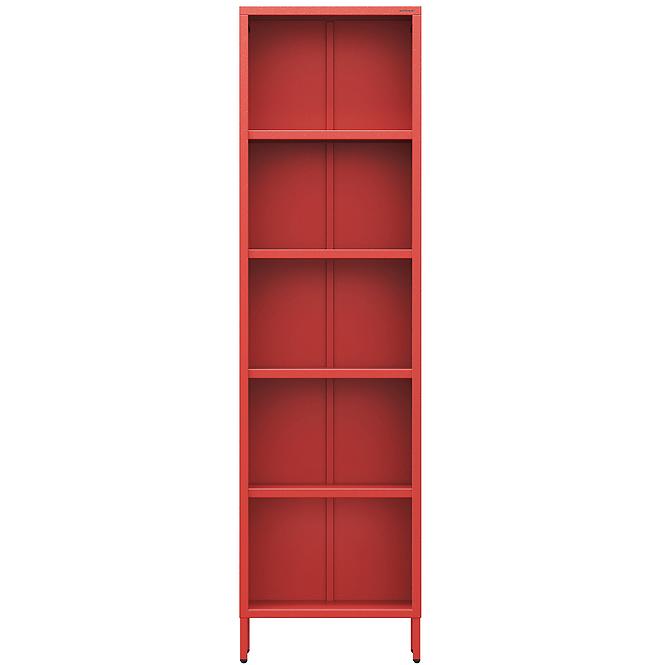 Regál Fém Magas Mario Modern Red