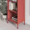 Regál Fém Magas Mario Modern Red,7