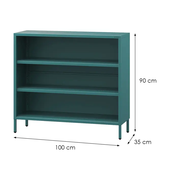 Regál Fém Rövidi  Luca Modern Sea Green