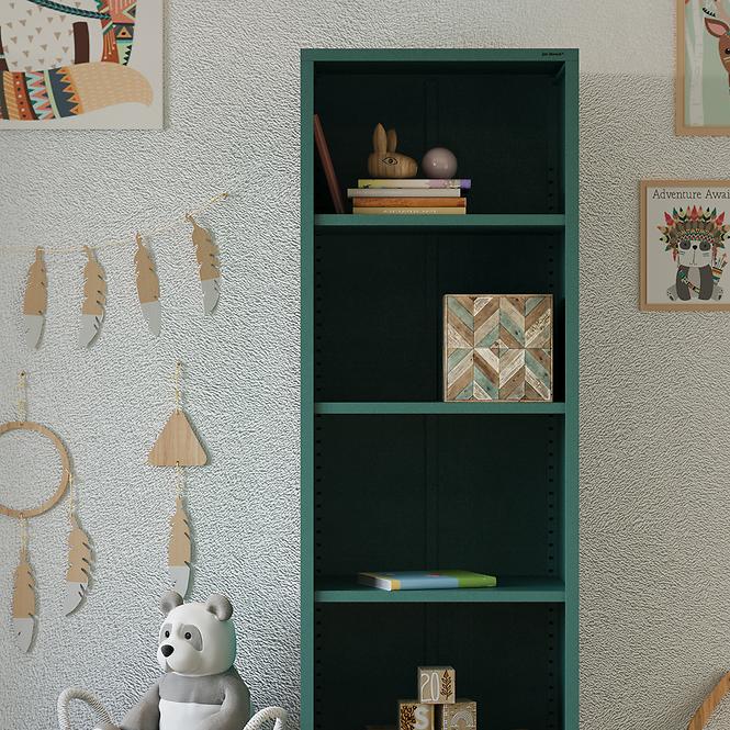 Regál Fém Magas Mario Modern Sea Green