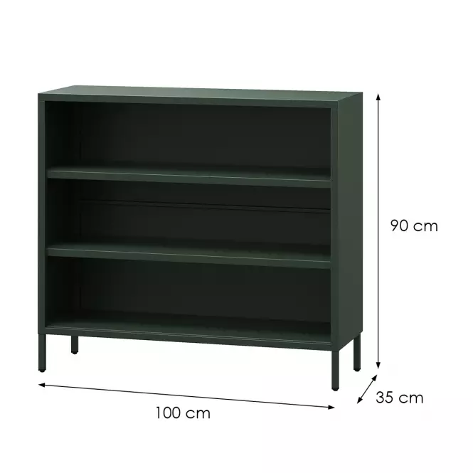 Regál Fém Rövidi Luca Modern Bottle Green