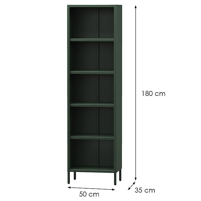 Regál Fém Magas Mario Modern Bottle Green