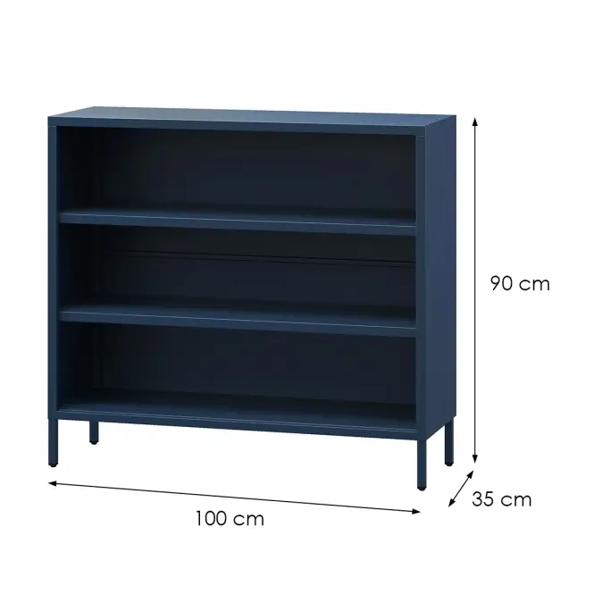 Regál Fém Rövidi Luca Modern Dark Blue,2