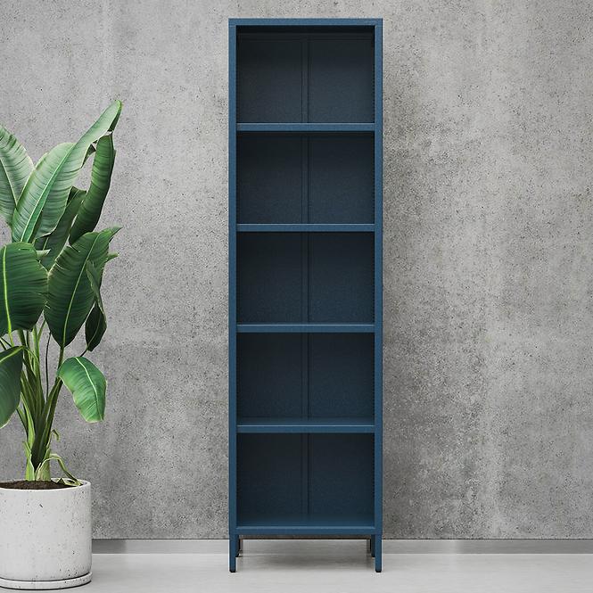 Regál Fém Magas Mario Modern Dark Blue
