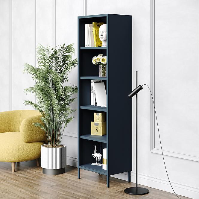 Regál Fém Magas Mario Modern Dark Blue