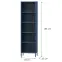 Regál Fém Magas Mario Modern Dark Blue,2