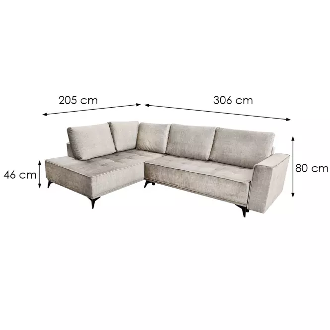 Sarokgarnitúra szett Zenith L Vogue 2,5