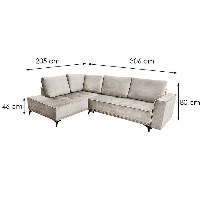 Sarokgarnitúra szett Zenith L Vogue 2,5