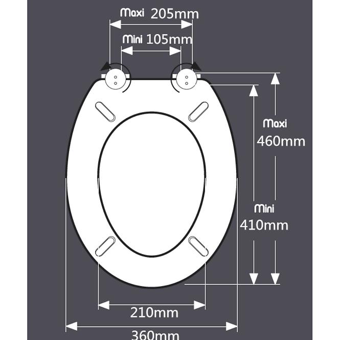 Wc ülőke Kagyló mintás