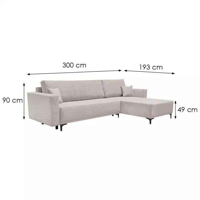 Sarokgarnitúra szett Horizon P Poso 100,5