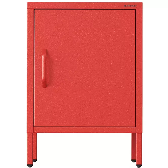 Éjjeliszekrény Fém Mia Modern Red