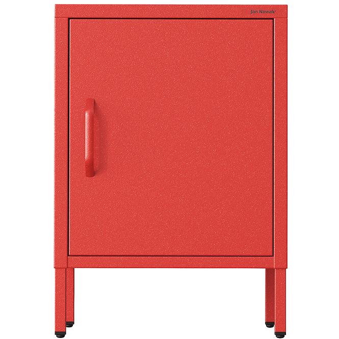 Éjjeliszekrény Fém Mia Modern Red