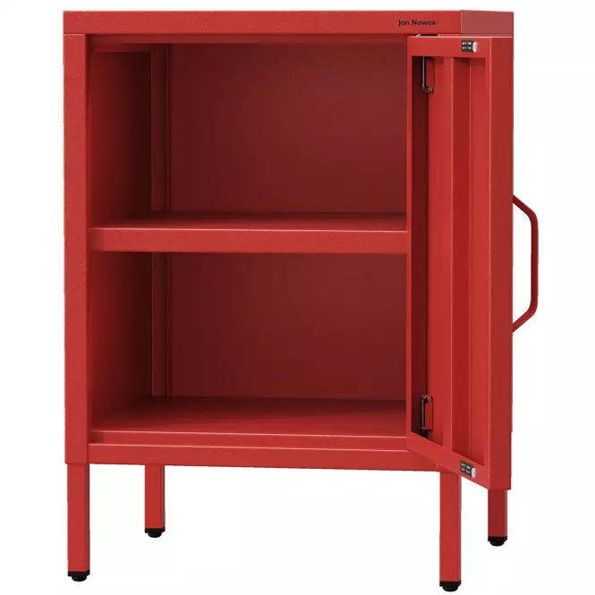 Éjjeliszekrény Fém Mia Modern Red,4