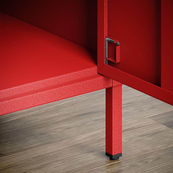 Éjjeliszekrény Fém Mia Modern Red