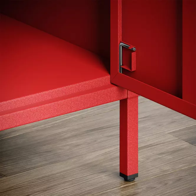 Éjjeliszekrény Fém Mia Modern Red,5