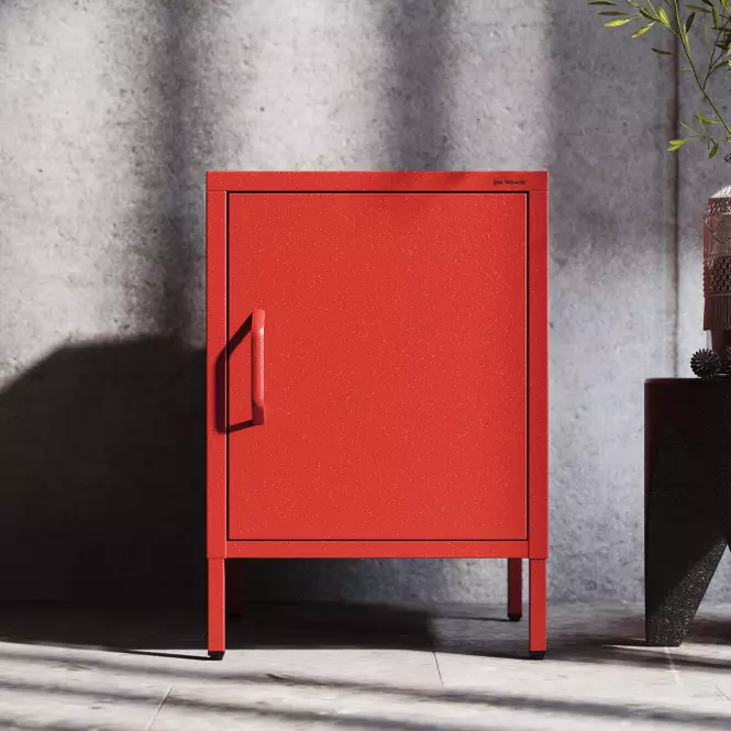 Éjjeliszekrény Fém Mia Modern Red