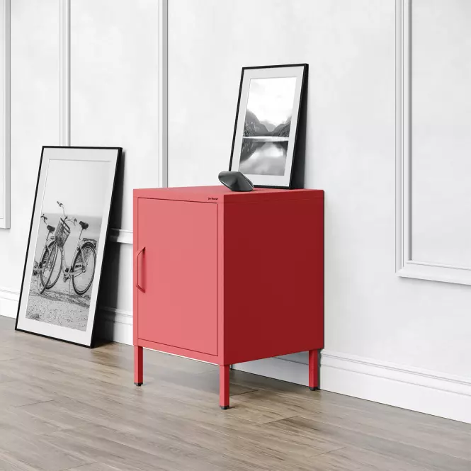 Éjjeliszekrény Fém Mia Modern Red,8