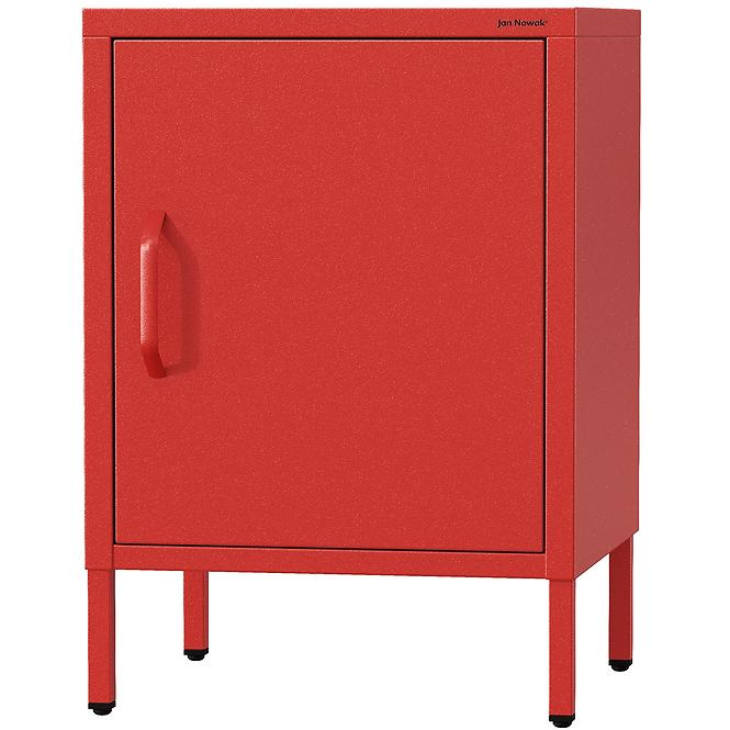 Éjjeliszekrény Fém Mia Modern Red