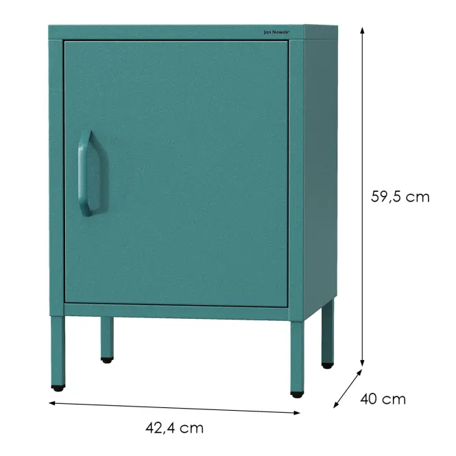 Éjjeliszekrény Fém Mia Modern Sea Green