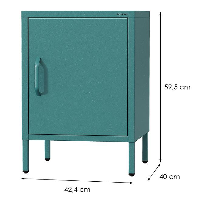Éjjeliszekrény Fém Mia Modern Sea Green