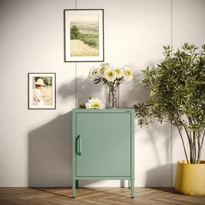 Éjjeliszekrény Fém Mia Modern Sea Green,6